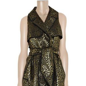 Thread Social black and gold trench dress